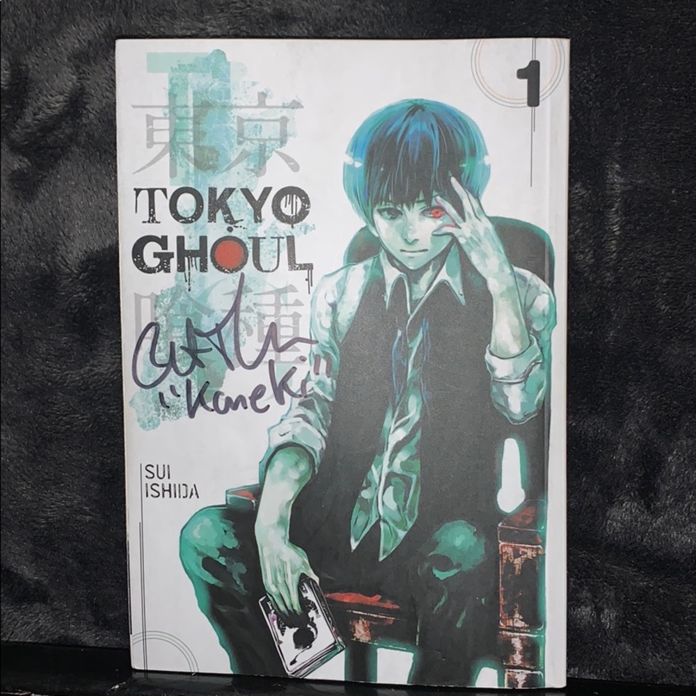 Signed Tokyo Ghoul book